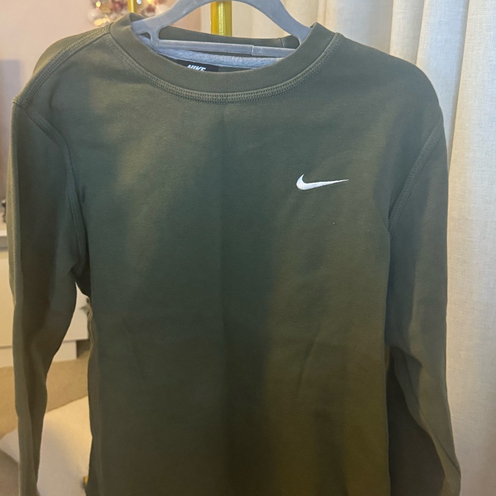 Nike Men's Olive Crewneck Sweater